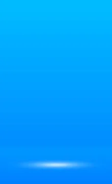 Blue panoramic studio background with white glow Stock Illustration