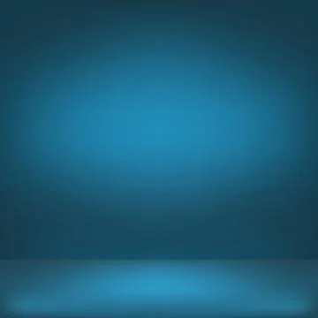 Blue panoramic studio background with white glow Stock Illustration