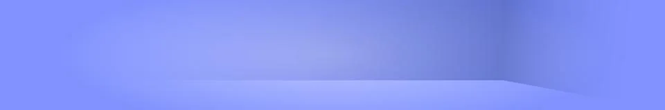 Blue panoramic studio background with white glow Illustrazione stock