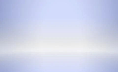 Blue panoramic studio background with white glow Stock Illustration