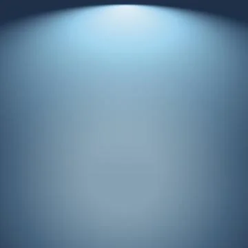 Blue panoramic studio background with white glow Stock Illustration