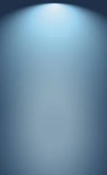 Blue panoramic studio background with white glow Stock Illustration