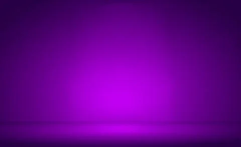Blue panoramic studio background with white glow Illustrazione stock