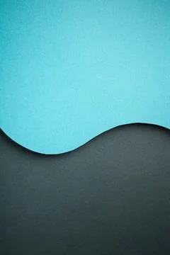 Blue Paper Background Empty Room Flat Lay Stock Photos