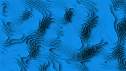 Blue Paper Cut Background Stock Footage 264327020
