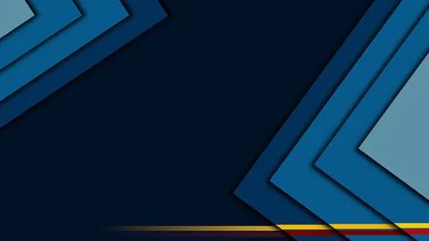 Blue paper cut multi layer background , for business card, cover, brochure Stock Illustration