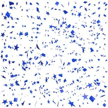 Blue paper in flight Illustrazione stock