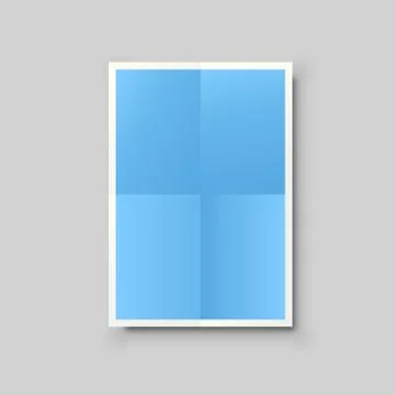 Blue paper list Stock Illustration