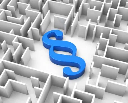 The blue paragraph Stock Illustration