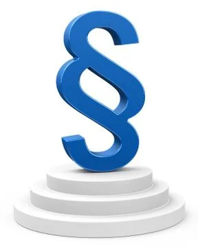 The blue paragraph sign Stock Illustration