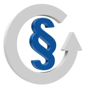 The blue paragraph sign Stock Illustration