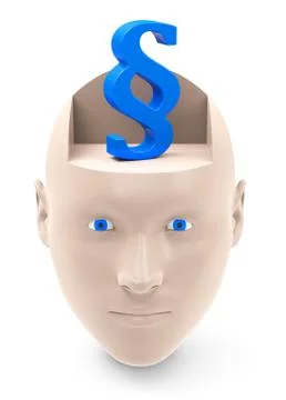 The blue paragraph sign Stock Illustration