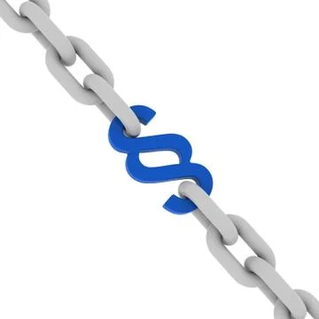 The blue paragraph sign Stock Illustration