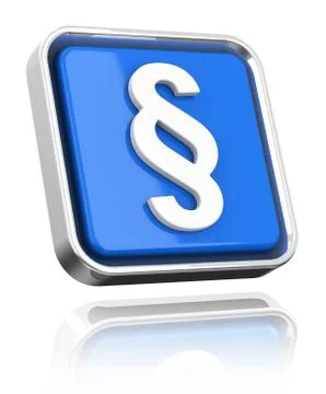 The blue paragraph sign Stock Illustration