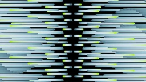 Blue parallel lines . Design. Bright turquoise rays in animation that twitch in Stock Illustration