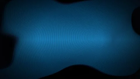 Blue parallel lines undulate smoothly in a seamless loop Stock Footage 341274698