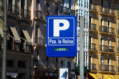 Blue Parking sign Stock-Fotos
