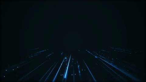 Blue Particals Rain Up Flow Stock Footage 94272334