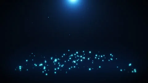 Blue Particle Background Floor Looping Stock Footage 281766707