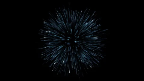 Blue Particle Burst Effect Stockbeeldmateriaal 346303540