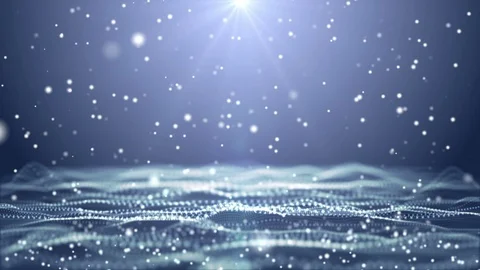 Blue particle dust abstract digital background abstract animation. Stock Footage 98077249