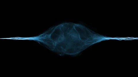 Blue particle emission Stockbeeldmateriaal 65796642