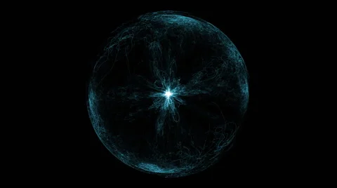 Blue particle emissions Stockbeeldmateriaal 65806891