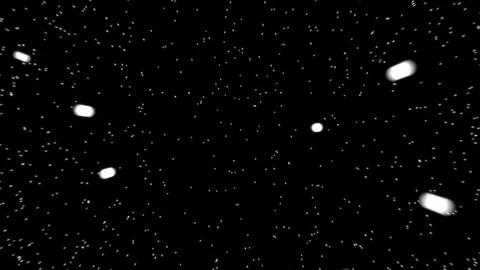 Blue Particle Explosion with Alpha Vídeos de archivo 75611427