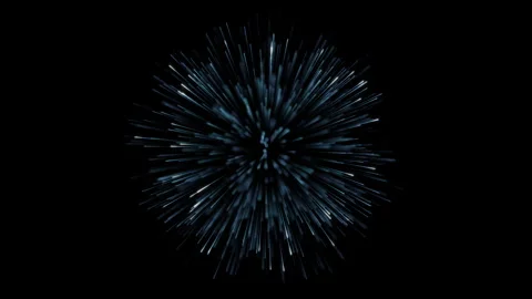 Blue Particle Explosion With Glowing Sparks Stockbeeldmateriaal 346303533