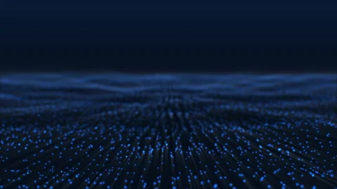 Blue Particle Field Background 스톡 동영상 194510404