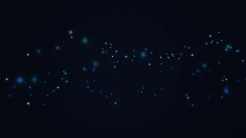 Blue Particle Flow 4K Vidéo 337865206