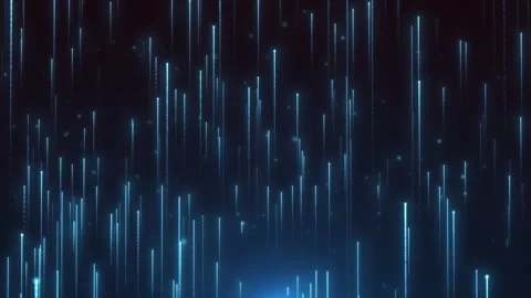 Blue particle light rising background Stock Footage 295402984