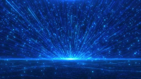 Blue particle light stage background(After Effects production) Stock Footage 311060505