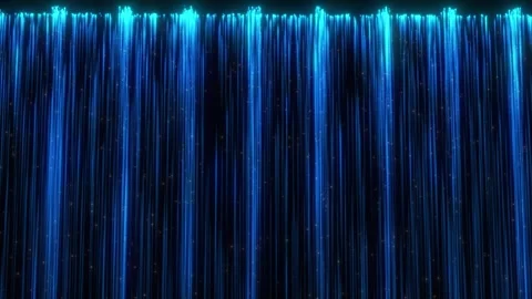 Blue Particle Light Waterfall Awards Night Stock Footage 288071653