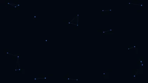 Blue Particle Network Sparse Calm Network Loop 스톡 동영상 342612123