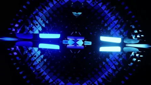 Blue particle perfect VJ loop of the par... | Stock Video | Pond5