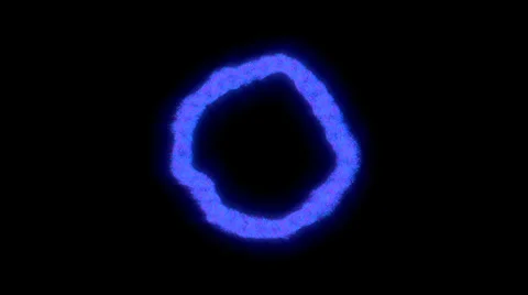 Blue Particle Ring Dissolve (HD) Video stock 37172073