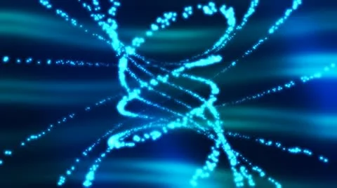 Blue Particle Vortex Abstract Looping Animated Background Stock Footage 10839754
