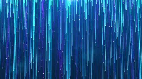 Blue Particle Waterfall Stage Awards Night Stock Footage 288075965