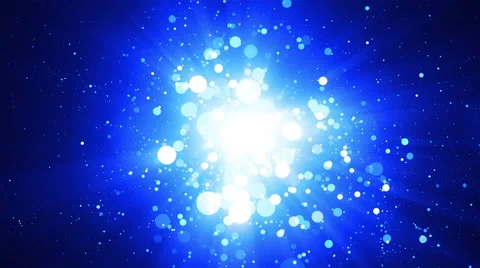 Blue Particles Abstract Background Видео 39984094