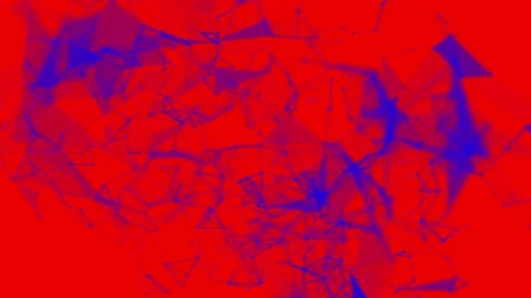 Blue particles are flying slowly against a red background. 3d rendering Stock Footage 101405241