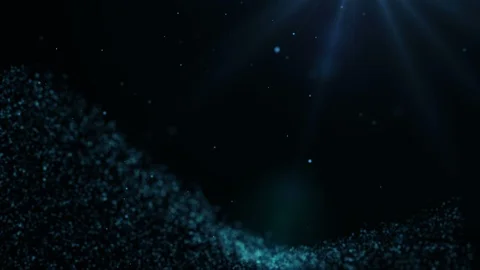 Blue Particles Background. Blue Bokeh. Loop 스톡 동영상 91978763