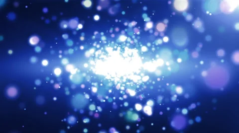 Blue Particles Background Off Focus Stock Footage 38703467