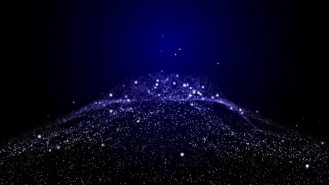 Blue Particles Background Loop 4K | Stock Video | Pond5
