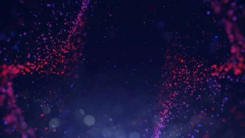 Blue Particles Background. Loop Video stock 90338695