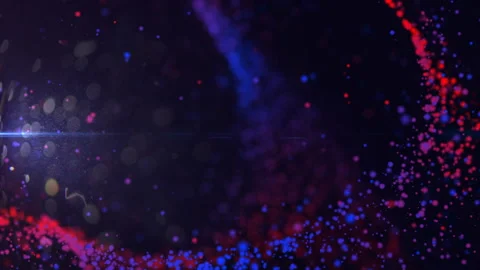Blue Particles Background. Loop Video stock 90338798
