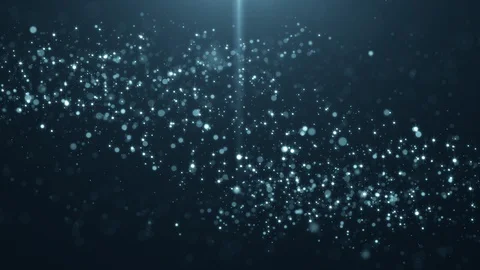 Blue Particles Background Looped Video Stock Footage 129396071