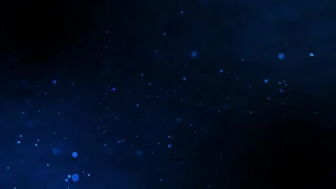 Blue Particles on Black Background. Stock Footage 250179010