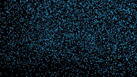 Blue Particles on Black Background:  Loop Video stock 127361143