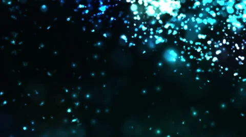 Blue Particles Bokeh Loop Motion 4K Resolution Ultra HD Stock Footage 39845137